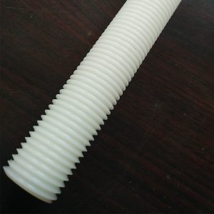 high wear resistant hard nylon threaded rod for making bolt