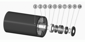 uhmwpe roller structure diagram